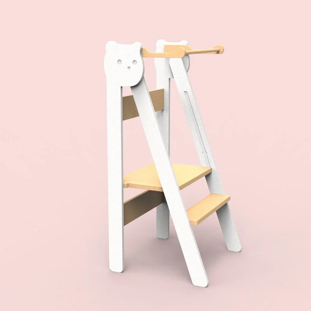 Fold Kitchen Stool Helper for Kids with Non-slip Mat Toddler Stool Tower Toddler Stepping Stool for Counter for Learning Wooden
Fold Kitchen Stool Helper for Kids with Non-slip Mat Toddler Stool Tower Toddler Stepping Stool for Counter for Learning Wooden