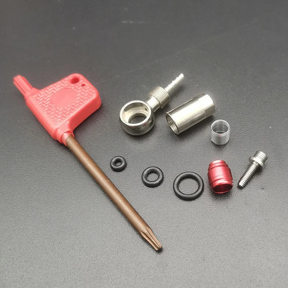 Disc Brake Banjo Connector Set Tools Road Bike Steel Banjo Kit Bicycle Disc Brake Black+Red+Silver S900 HRD
Disc Brake Banjo Connector Set Tools Road Bike Steel Banjo Kit Bicycle Disc Brake Black+Red+Silver S900 HRD