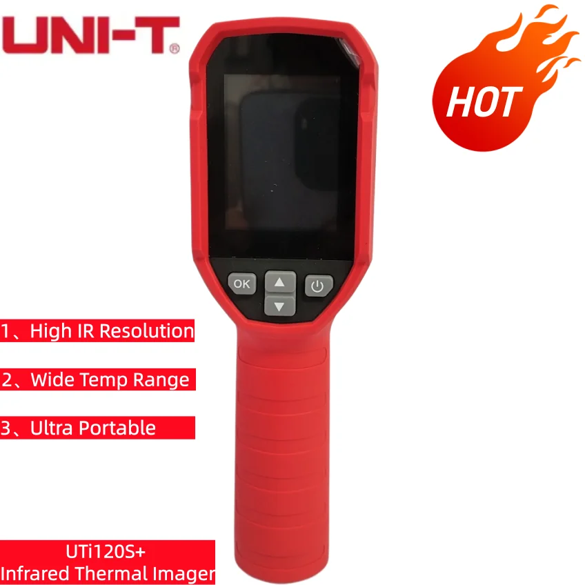 UNI-T Thermal Imaging Camera UTi120S+ Non Contact IR Thermometer Electric Maintenance Heat Tracker Temp Alarm PC Analysis Test
UNI-T Thermal Imaging Camera UTi120S+ Non Contact IR Thermometer Electric Maintenance Heat Tracker Temp Alarm PC Analysis Test