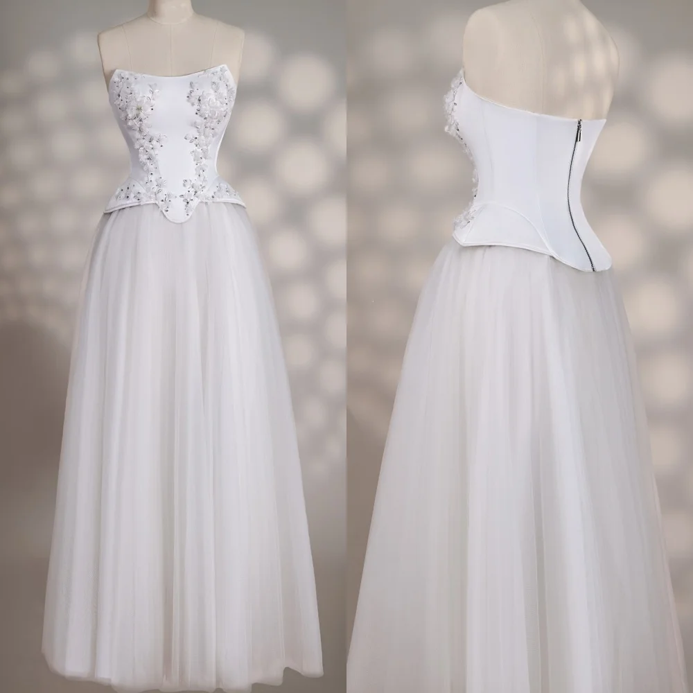 Customized Exquisite Net Sequined Pleat Applique A-line Strapless Long Dresses Bespoke Occasion Evening Fashion Formal
Customized Exquisite Net Sequined Pleat Applique A-line Strapless Long Dresses Bespoke Occasion Evening Fashion Formal