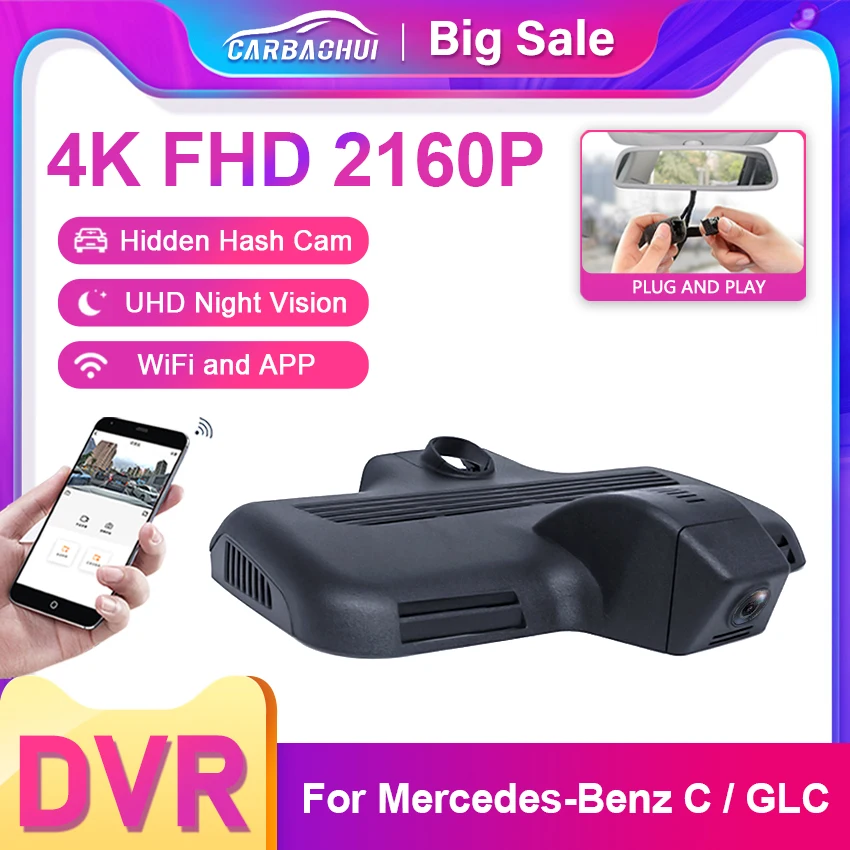 4K New Plug And Play Car DVR WiFi Dash For Mercedes Benz GLC glc250d glc350d glc43 glc63 x253 c253 2015-2018 C Class C63 W205
4K New Plug And Play Car DVR WiFi Dash For Mercedes Benz GLC glc250d glc350d glc43 glc63 x253 c253 2015-2018 C Class C63 W205