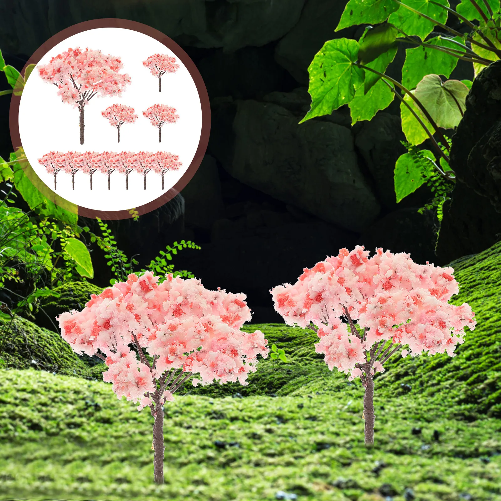 12Pcs Micro Landscape Cherry Trees Artificial Miniature Layout Scenery Park Street Diorama Scene Fake Cherry Blossom Decoration
12Pcs Micro Landscape Cherry Trees Artificial Miniature Layout Scenery Park Street Diorama Scene Fake Cherry Blossom Decoration