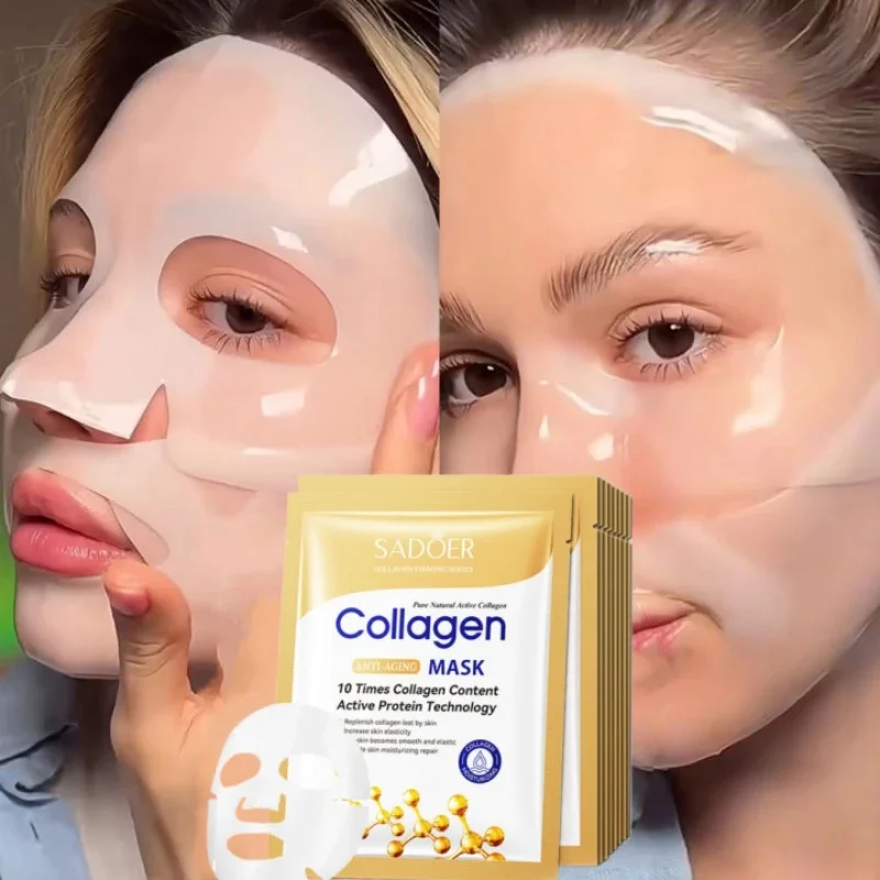 Collagen Anti Wrinkle Facial Mask Anti Aging Fade Fine Lines Firm Skin Deep Moisturizing Brightening Skin Care Korean Cosmetics
Collagen Anti Wrinkle Facial Mask Anti Aging Fade Fine Lines Firm Skin Deep Moisturizing Brightening Skin Care Korean Cosmetics