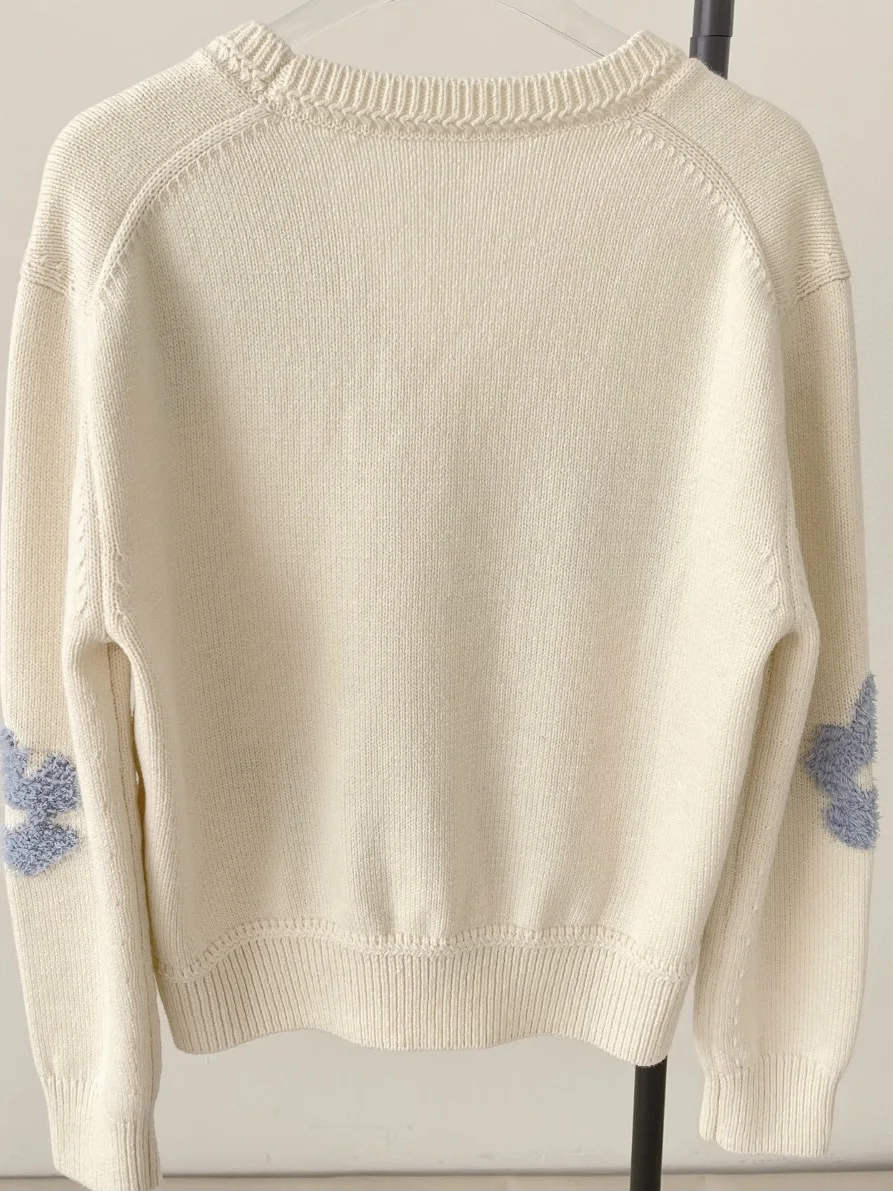 Korean Single TIM*25 Spring Heavy Work Flower Embroidery Commute Versatile round Ne Knitted Open Cardigan Basic Sle Sweater
Korean Single TIM*25 Spring Heavy Work Flower Embroidery Commute Versatile round Ne Knitted Open Cardigan Basic Sle Sweater