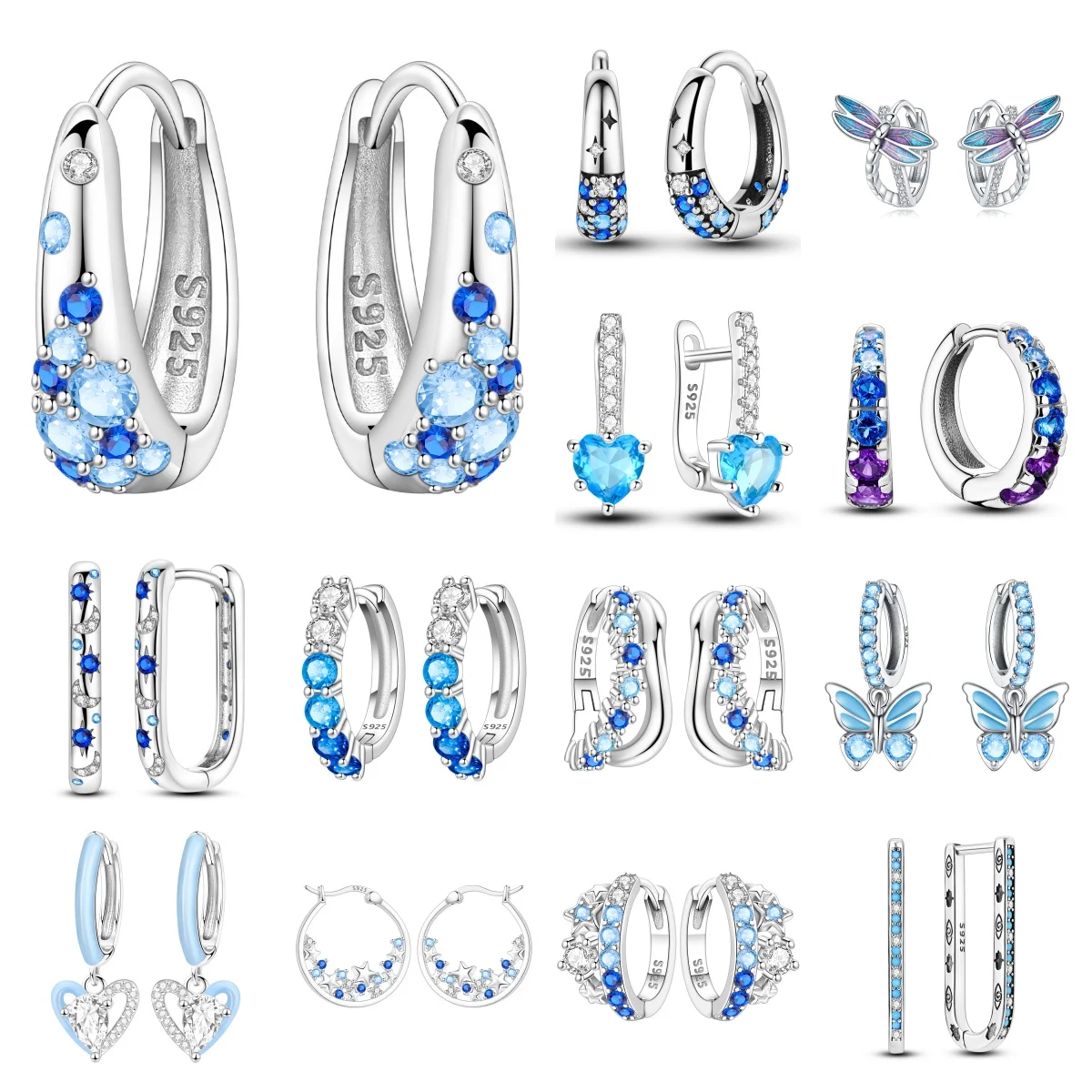 CYMYSS 2025 New S925 Sterling Silver Zircon Gradient Blue Hoop Earrings Fine Jewellery Birthday Gift Women's Earrings
CYMYSS 2025 New S925 Sterling Silver Zircon Gradient Blue Hoop Earrings Fine Jewellery Birthday Gift Women's Earrings