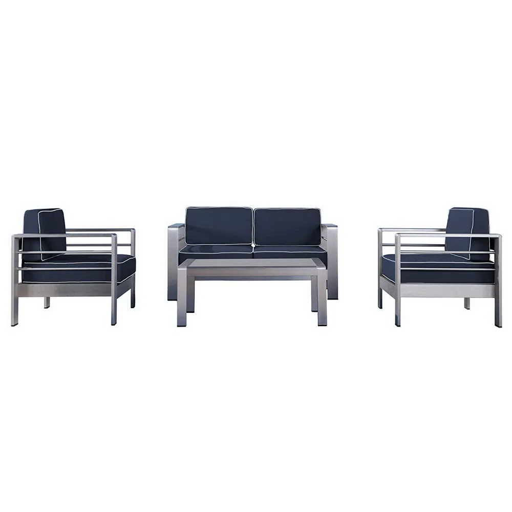 OR-Hot Selling Modern Garden Sofa Set High Quality Brushed Aluminum Lounger with Stainless Steel Cushions Outdoor Furniture!
OR-Hot Selling Modern Garden Sofa Set High Quality Brushed Aluminum Lounger with Stainless Steel Cushions Outdoor Furniture!