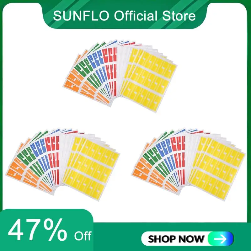 SUNFLO 1620Pcs/54 Sheets Cable Labels Tags Cable Markers Self Adhesive Cable Labels Waterproof Tear Resistant Wire Labels
SUNFLO 1620Pcs/54 Sheets Cable Labels Tags Cable Markers Self Adhesive Cable Labels Waterproof Tear Resistant Wire Labels