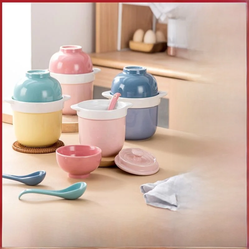 Ceramic Double-Cover Soup Bowl for Slow Cooking Adult round Shape Business Style Dinnerware Dish from Chaoshou City
Ceramic Double-Cover Soup Bowl for Slow Cooking Adult round Shape Business Style Dinnerware Dish from Chaoshou City