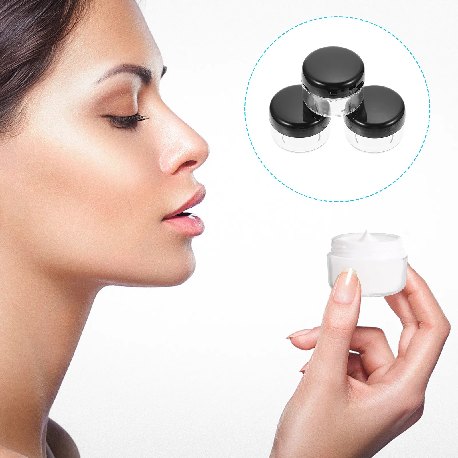 50Pcs Skincare Empty Sample Jars Premium Reusable Cream Boxes Leakproof Small Leak Resistant Portable Storage Containers
50Pcs Skincare Empty Sample Jars Premium Reusable Cream Boxes Leakproof Small Leak Resistant Portable Storage Containers