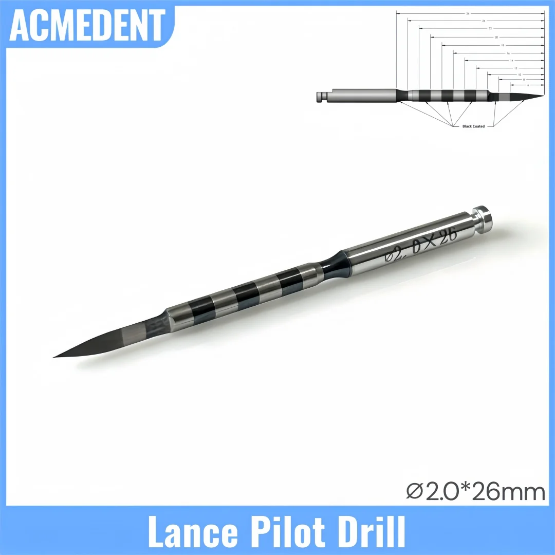 Dental Lance Pilot Drill Guide Initial Drill Penetrating Cortical Bone Depth Marking Stainless Implant Space Burs ⌀2.0*26mm
Dental Lance Pilot Drill Guide Initial Drill Penetrating Cortical Bone Depth Marking Stainless Implant Space Burs ⌀2.0*26mm