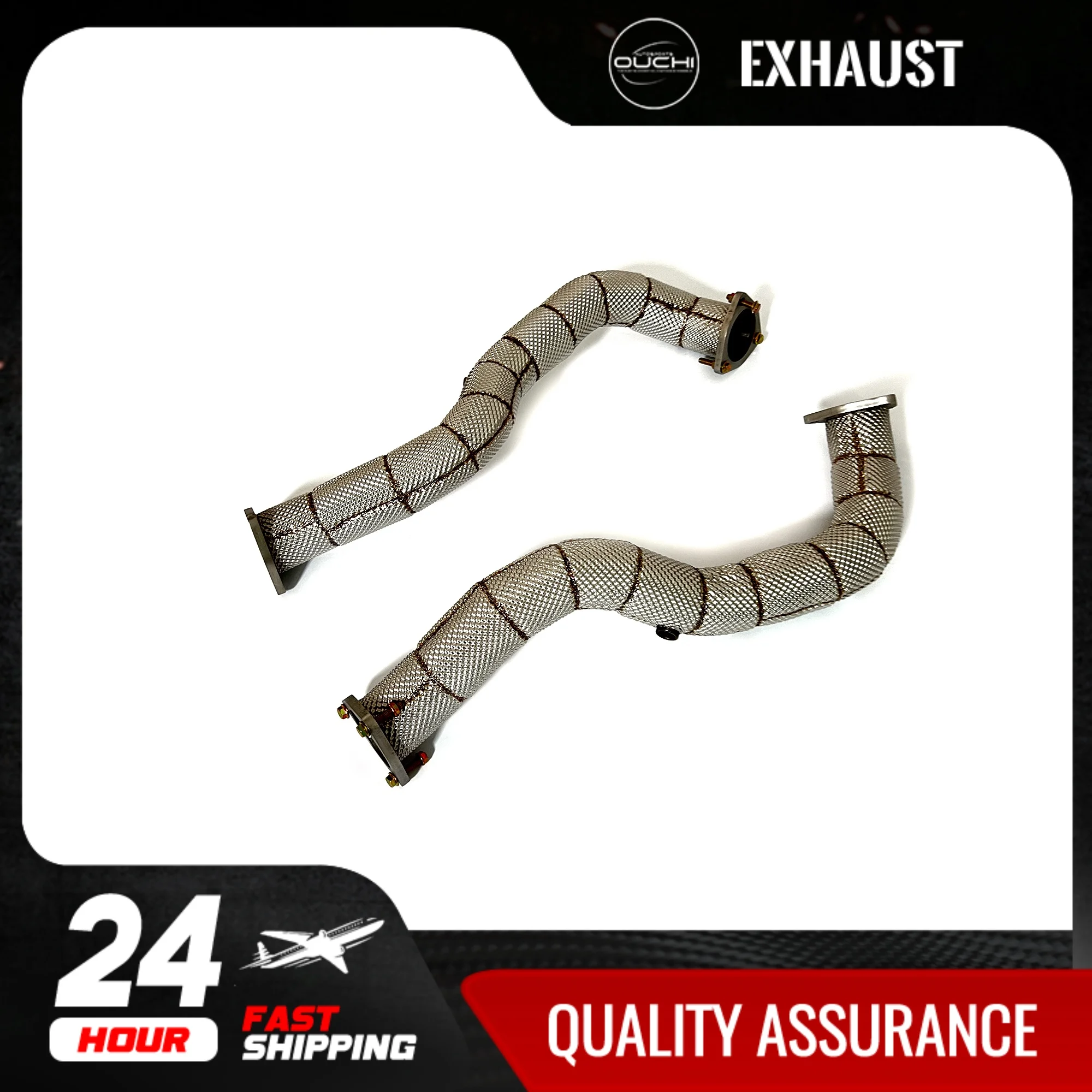 OUCHI Exhaust System High Flow Performance Downpipe for Porsche 718 GT4 RS 4.0L Non OPF With Heat Shield Racing Pipe
OUCHI Exhaust System High Flow Performance Downpipe for Porsche 718 GT4 RS 4.0L Non OPF With Heat Shield Racing Pipe