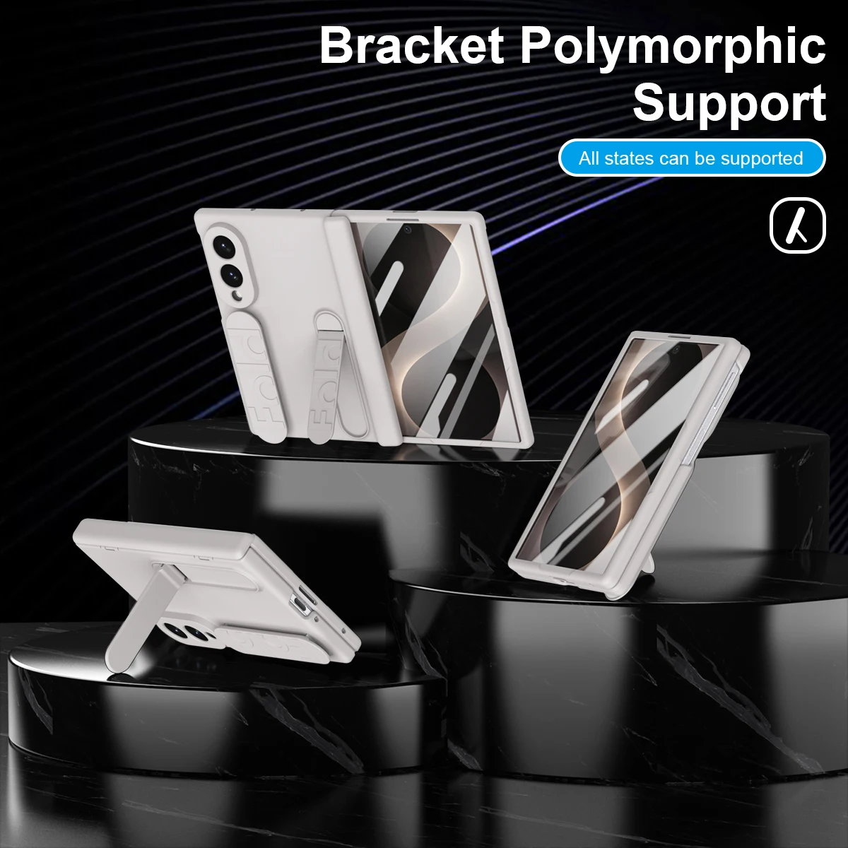 For Samsung Galaxy Z Fold 8 WIDI 7 Ultra 6 5 4 3 luxury Wristband Hinge Folding Case + Tempered Glass Shockproof Kickstand Cover
For Samsung Galaxy Z Fold 8 WIDI 7 Ultra 6 5 4 3 luxury Wristband Hinge Folding Case + Tempered Glass Shockproof Kickstand Cover