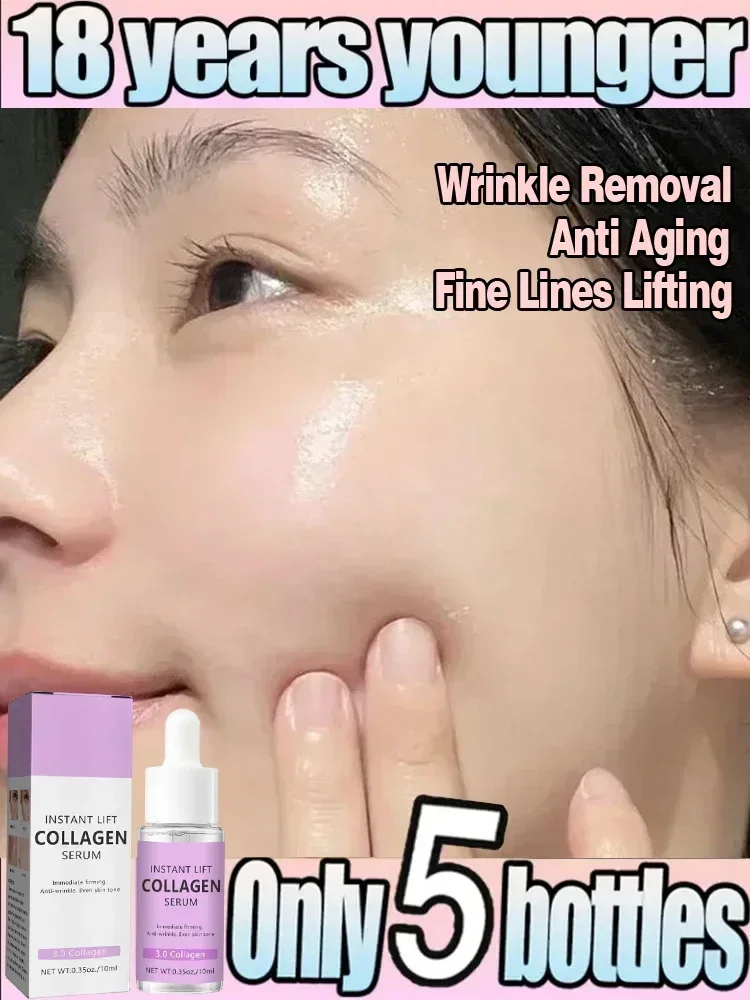 Anti-wrinkle Serum Face Neck Forehead Wrinkles Removal Fade Fine Lines Anti-aging Skin Firming Korean cosmetics
Anti-wrinkle Serum Face Neck Forehead Wrinkles Removal Fade Fine Lines Anti-aging Skin Firming Korean cosmetics
