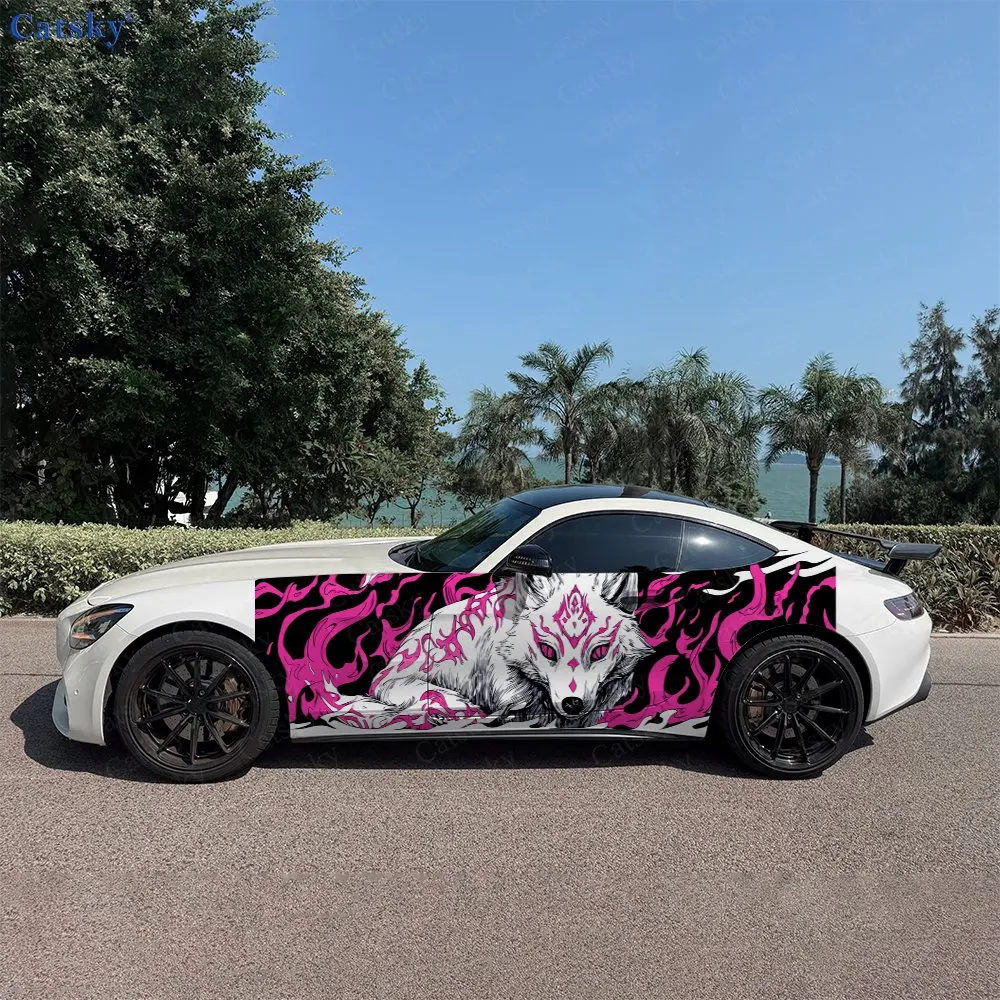 2pcs Pink Flame White Fox Splash Decal, Durable, Fade-Resistant, Enhance Vehicle Aesthetic With Bold Design Car Vinyl Wrap
2pcs Pink Flame White Fox Splash Decal, Durable, Fade-Resistant, Enhance Vehicle Aesthetic With Bold Design Car Vinyl Wrap