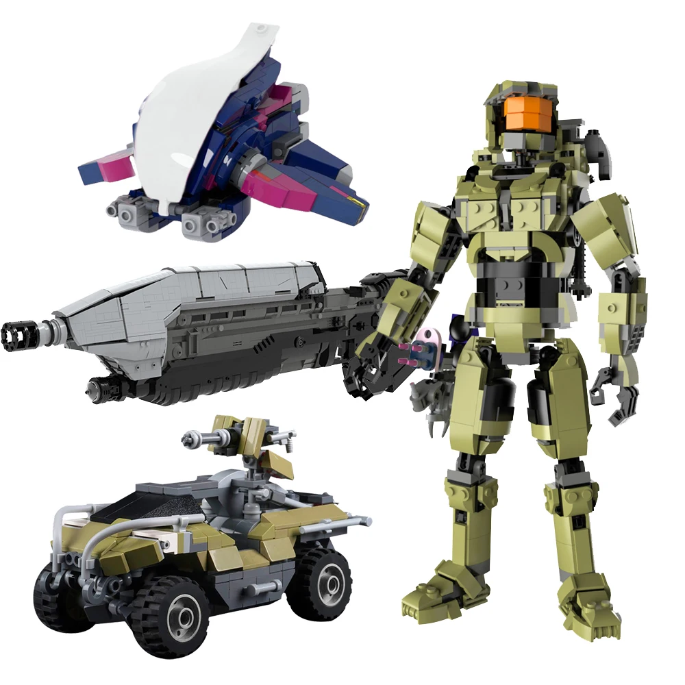 Конструктор оружия штурмовой винтовки MOC фильм MA5D для мастера Джона 117, модель персонажа UNSC M12 Warthog, кирпич-колесница для детей BoyGift
Конструктор оружия штурмовой винтовки MOC фильм MA5D для мастера Джона 117, модель персонажа UNSC M12 Warthog, кирпич-колесница для детей BoyGift