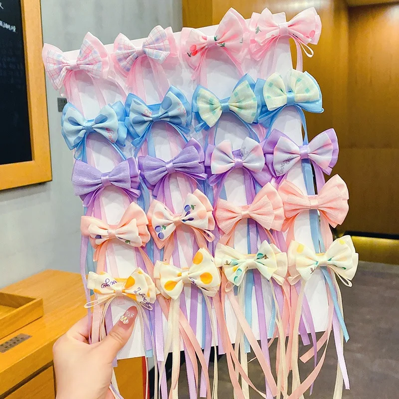 2Pcs/Set Korean Bow Baby Hair Clips Sweet Long Ribbon Bowknot Hairpins for Girls Cute Princess Headwear Kids Hair Accessories
2Pcs/Set Korean Bow Baby Hair Clips Sweet Long Ribbon Bowknot Hairpins for Girls Cute Princess Headwear Kids Hair Accessories