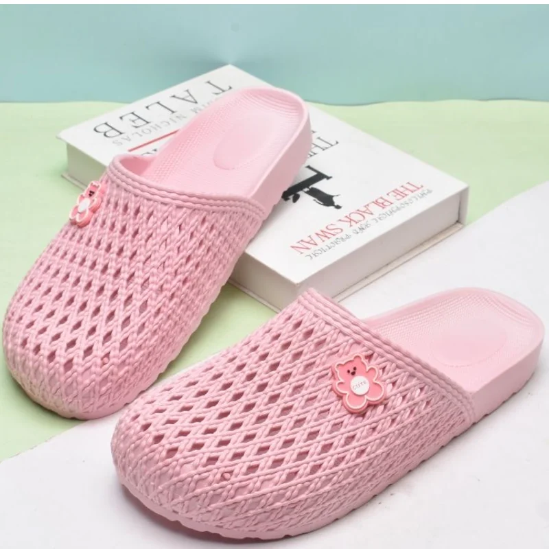 Fashion Hollow Out Pink Clogs Women Summer Cartoon Bear Soft Sole Beach Birken Slippers Woman Comfortable Non Slip Sandalias 41
Fashion Hollow Out Pink Clogs Women Summer Cartoon Bear Soft Sole Beach Birken Slippers Woman Comfortable Non Slip Sandalias 41