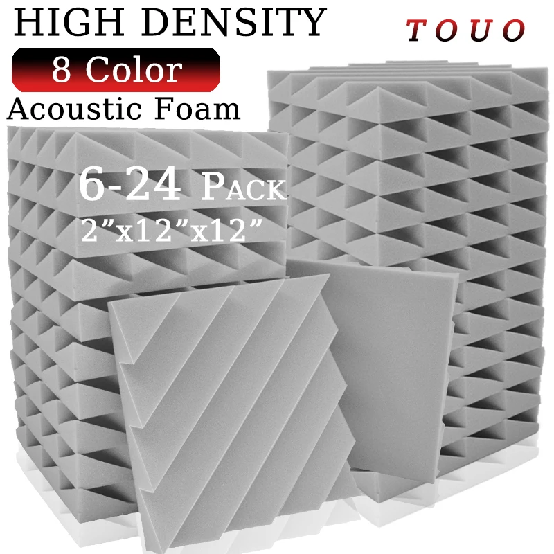 TOUO Acoustic Foam 6/12/24 Pack Sound Foam Studio Acoustic Treatment High Density Bedroom Ceiling Sound Absorbing Material
TOUO Acoustic Foam 6/12/24 Pack Sound Foam Studio Acoustic Treatment High Density Bedroom Ceiling Sound Absorbing Material