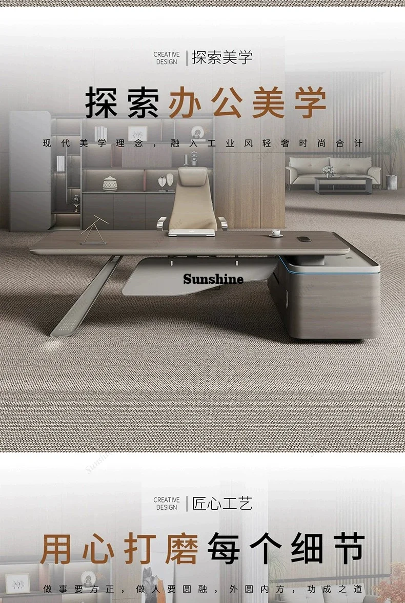 YC Light Luxury Boss Table Modern European Executive Right Cabinet Gaming Desk Standing Designer Storage Bureau Meuble Furniture
YC Light Luxury Boss Table Modern European Executive Right Cabinet Gaming Desk Standing Designer Storage Bureau Meuble Furniture