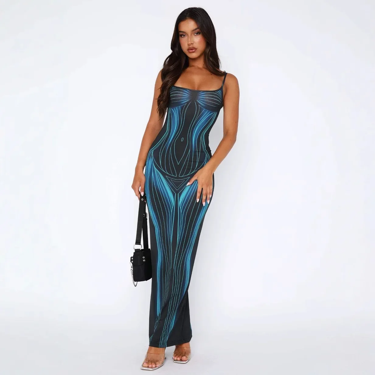 Summer Dress 2025 Spring Women's New Dresses with Strapless Printed Striped Long Dress for Women Boho Style m
Summer Dress 2025 Spring Women's New Dresses with Strapless Printed Striped Long Dress for Women Boho Style m