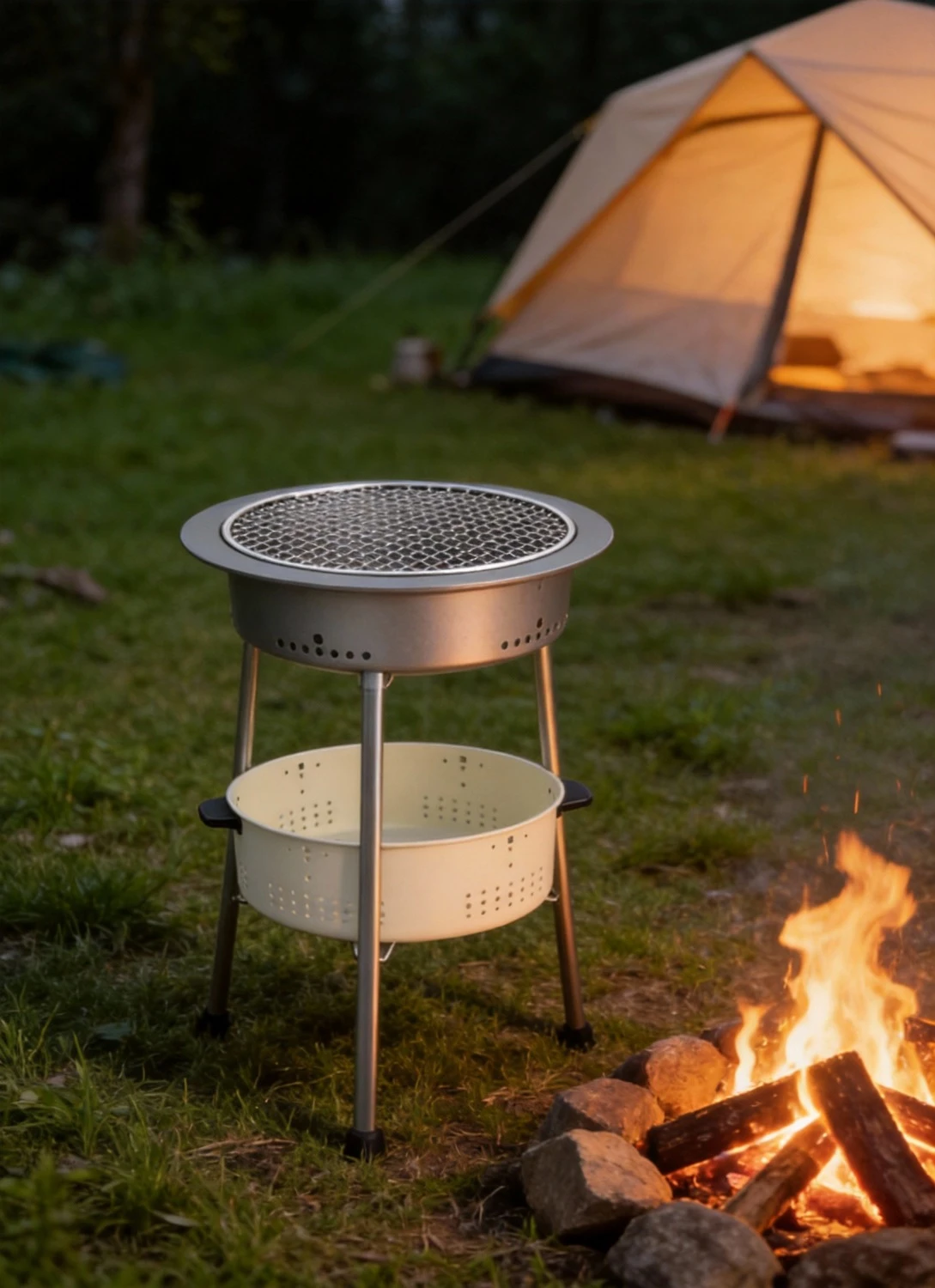 Outdoor Round Charcoal BBQ Pit Set - Portable Smokeless Mini Grill & Stove for Camping, Picnic, Backyard
Outdoor Round Charcoal BBQ Pit Set - Portable Smokeless Mini Grill & Stove for Camping, Picnic, Backyard