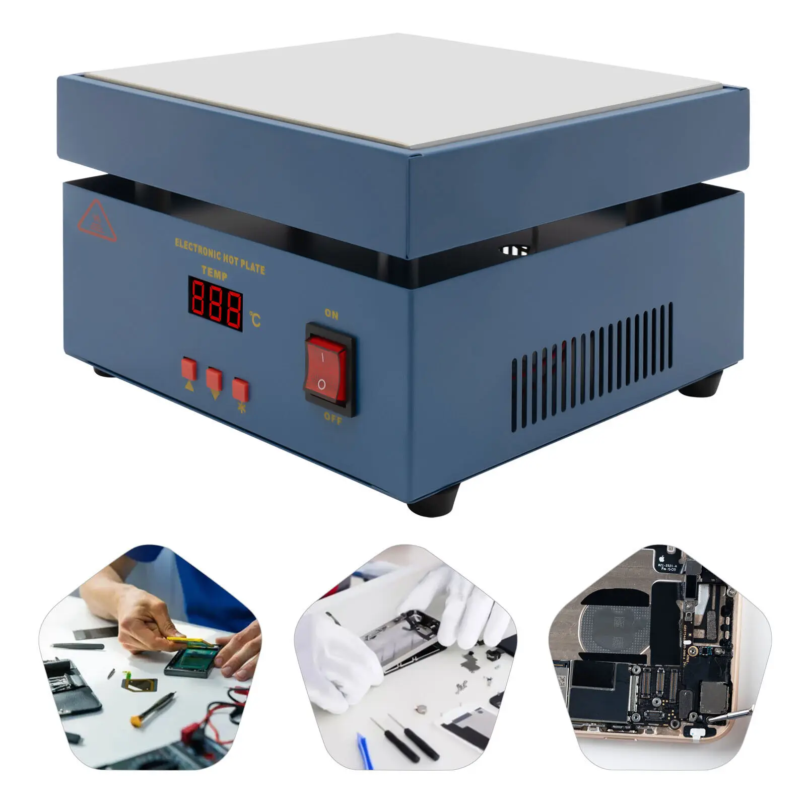 110V 800W LED Microcomputer Electric Hot Plate Preheat Soldering Preheat Station
110V 800W LED Microcomputer Electric Hot Plate Preheat Soldering Preheat Station
