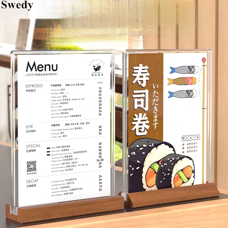 A6 10x15cm Double-Sided Wedding Table Number Picture Photo Frames Wood Acrylic Sign Holder Display Stand Menu Paper Flyer Holder
A6 10x15cm Double-Sided Wedding Table Number Picture Photo Frames Wood Acrylic Sign Holder Display Stand Menu Paper Flyer Holder