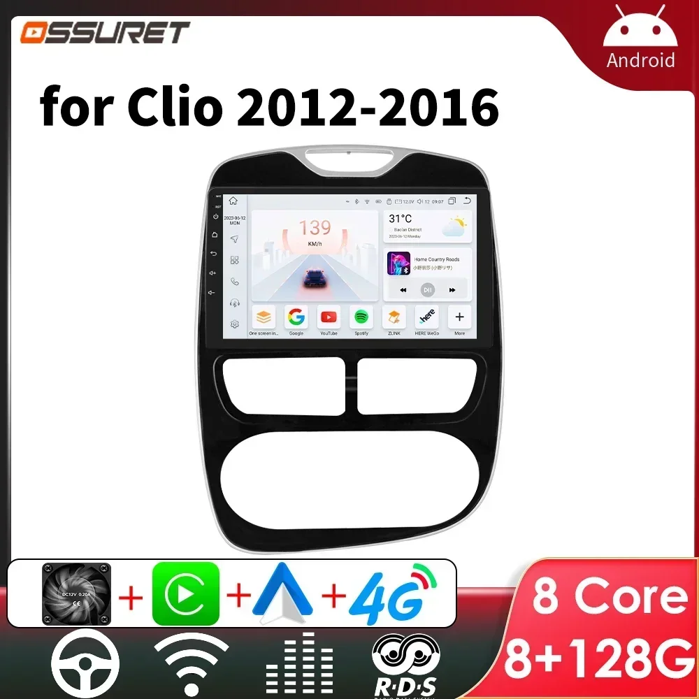 OSSURET S7 Android Car Radio for Renault Clio 2012-2016 Car Stereo Multimedia Screen Carplay Video Car Audio GPS 2 DIN Player
OSSURET S7 Android Car Radio for Renault Clio 2012-2016 Car Stereo Multimedia Screen Carplay Video Car Audio GPS 2 DIN Player