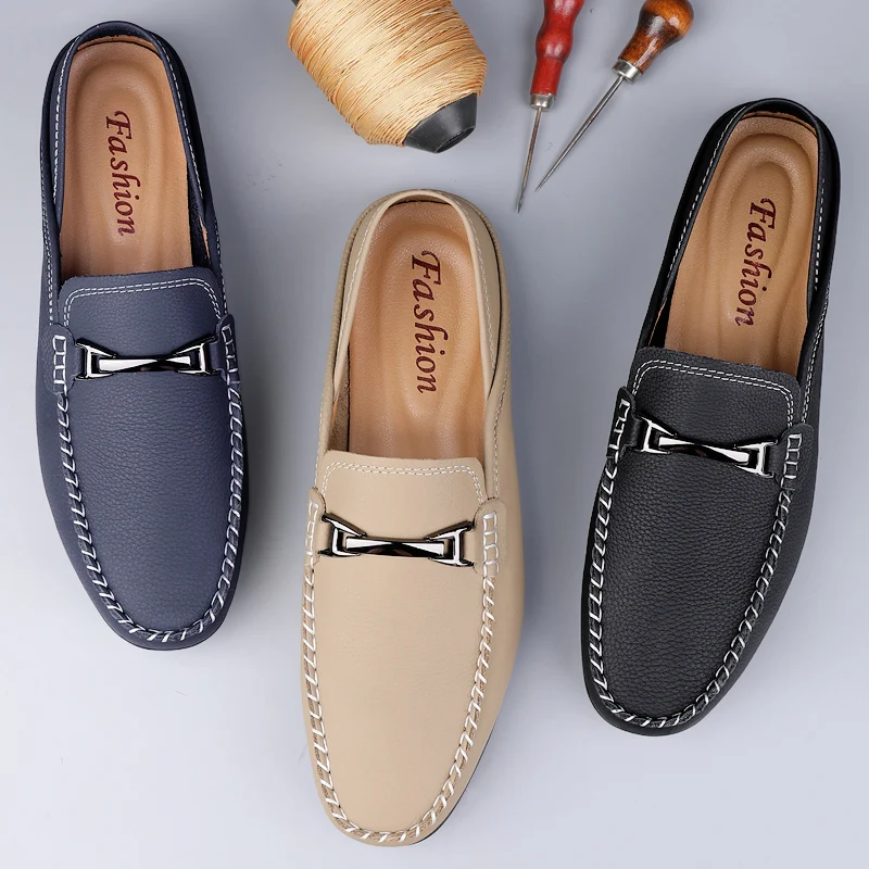 Flat Bottomed Men Loafers Classic Metal Buckle Decoration Fashionable Daily Casual Men Shoes
Flat Bottomed Men Loafers Classic Metal Buckle Decoration Fashionable Daily Casual Men Shoes