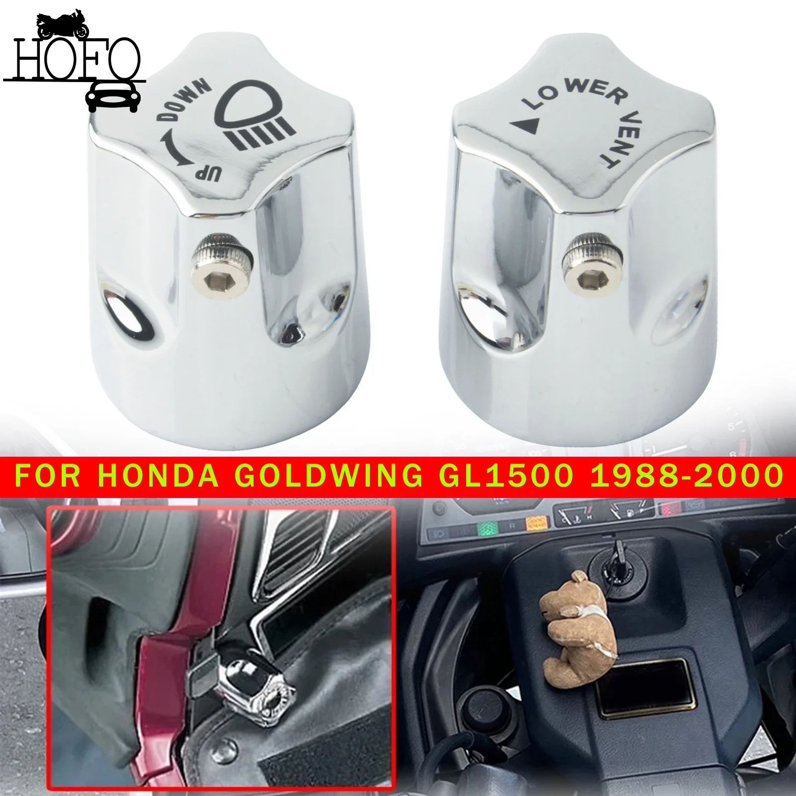 2PCS Headlight Up/Down Adjustment Knob Aluminum For Honda Goldwing GL1500 1988-2000
2PCS Headlight Up/Down Adjustment Knob Aluminum For Honda Goldwing GL1500 1988-2000