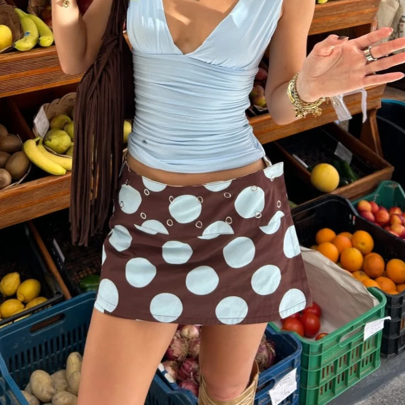 Tsiisd Sexy Women's Polka Dot Mini Skirt High Waist A-Line Contrast Patchwork Slim Daily Casual Streetwear Vacation Y2K Skirts
Tsiisd Sexy Women's Polka Dot Mini Skirt High Waist A-Line Contrast Patchwork Slim Daily Casual Streetwear Vacation Y2K Skirts