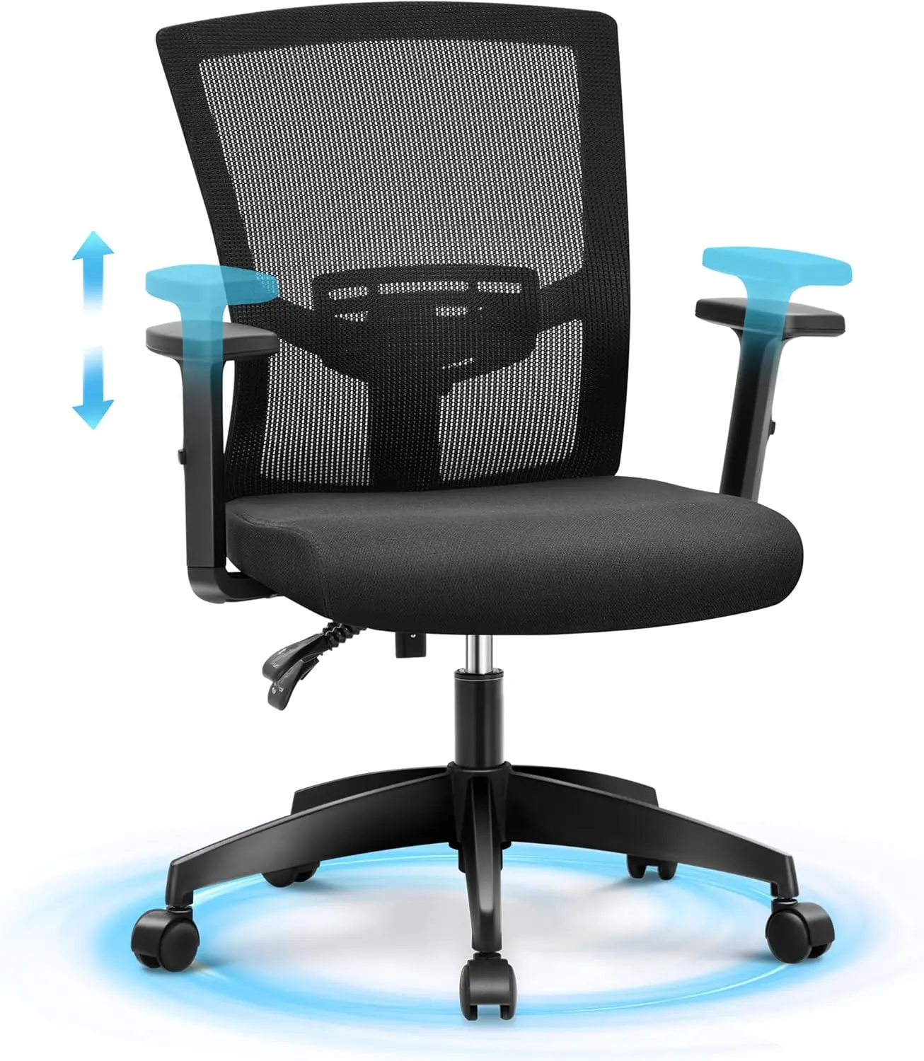 Mesh Office Chair Ergonomic Home Desk Chair Mid-Ba Computer Task Chair With Breathable Mesh And Adjustable Armrests For Home
Mesh Office Chair Ergonomic Home Desk Chair Mid-Ba Computer Task Chair With Breathable Mesh And Adjustable Armrests For Home