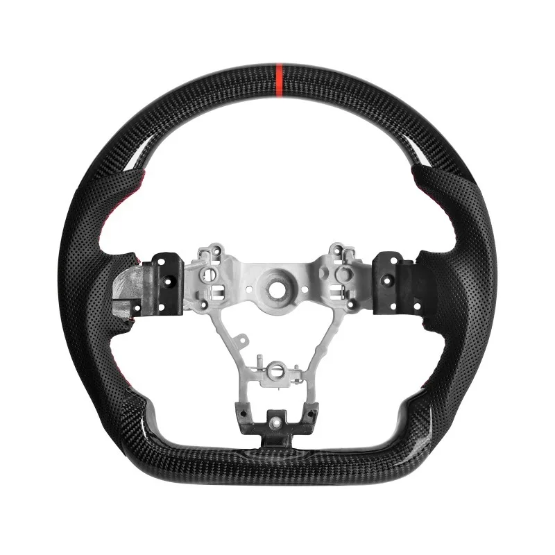 Carbon Fiber Steering Wheel D-shape Flat Bottom with Perforated Perforated Leather Grip for WRX & WRX STI 2015-2021
Carbon Fiber Steering Wheel D-shape Flat Bottom with Perforated Perforated Leather Grip for WRX & WRX STI 2015-2021
