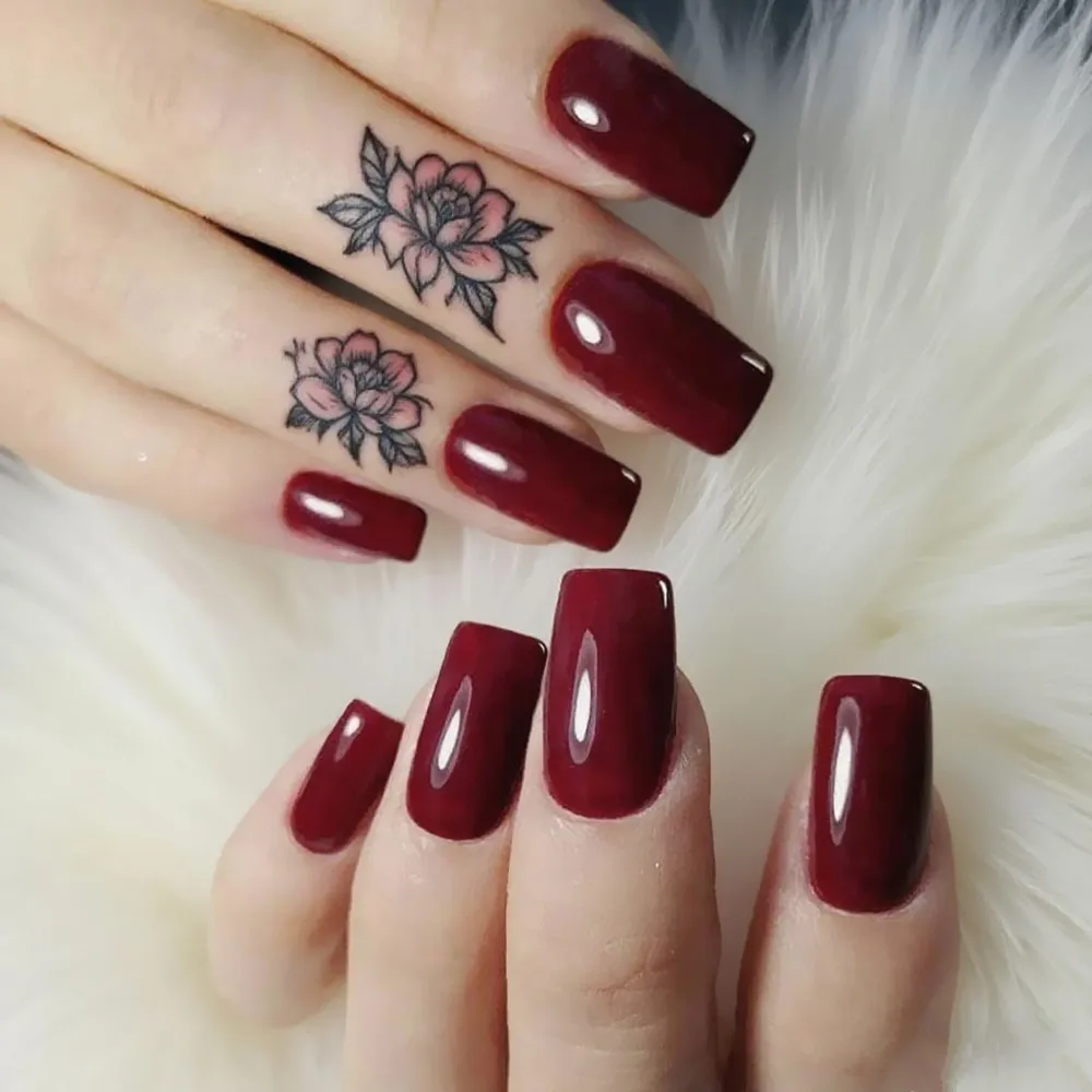 48Pcs Glossy Dark Brown Acrylic Fake Nails With Glue Sticker Long Square Press On Nail DIY Lady Finger Tip Manicure Accessory
48Pcs Glossy Dark Brown Acrylic Fake Nails With Glue Sticker Long Square Press On Nail DIY Lady Finger Tip Manicure Accessory