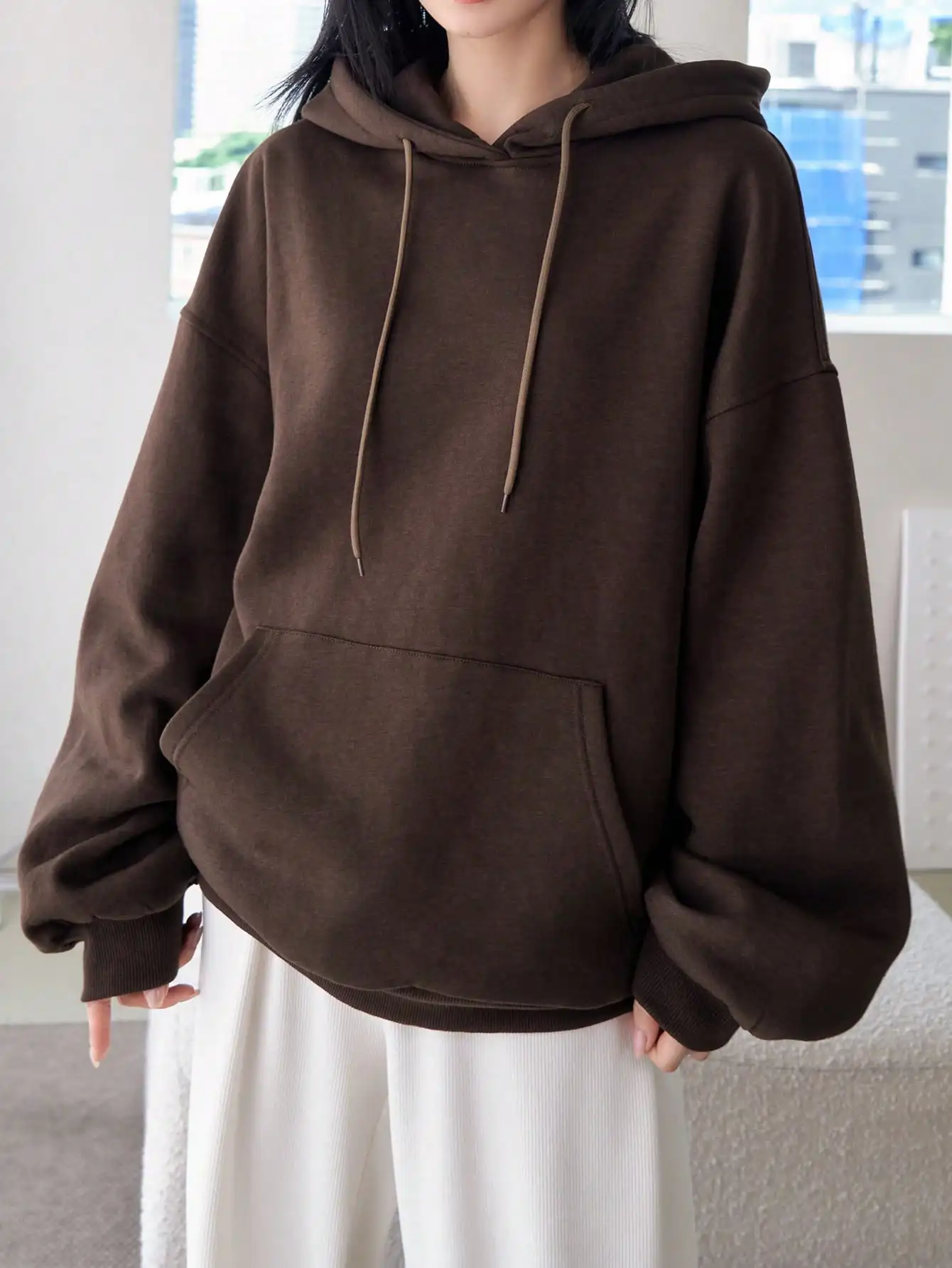 JHJN женская толстовка на флисовой подкладке, сохраняющая тепло, осенне-зимняя повседневная толстовка с капюшоном, свободный уличный минималистичный топ унисекс
JHJN женская толстовка на флисовой подкладке, сохраняющая тепло, осенне-зимняя повседневная толстовка с капюшоном, свободный уличный минималистичный топ унисекс