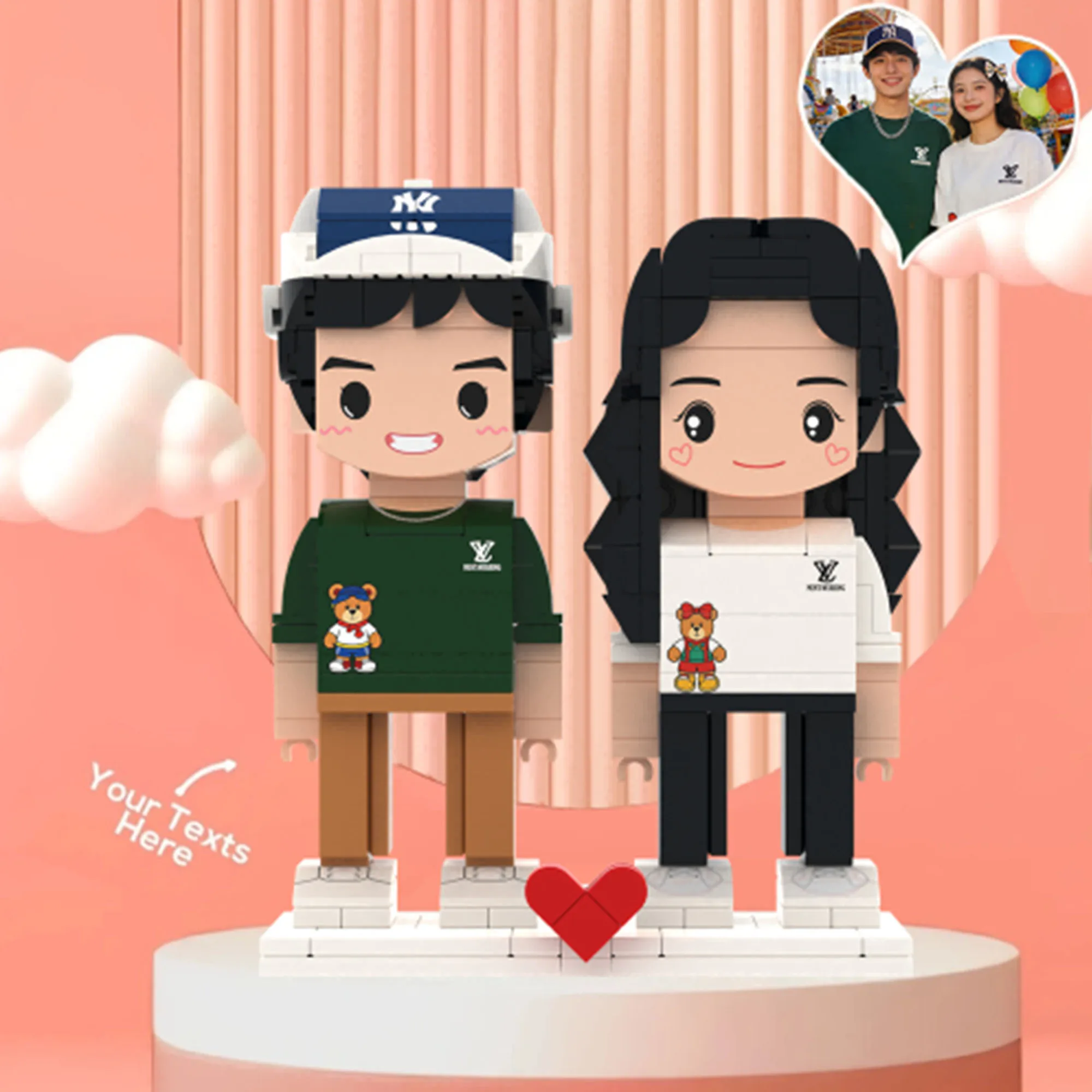 Personalized Mini Block Dolls Character actions My Custom Brickfigures Building Blocks DIY Portrait Block Toy for Collection
Personalized Mini Block Dolls Character actions My Custom Brickfigures Building Blocks DIY Portrait Block Toy for Collection