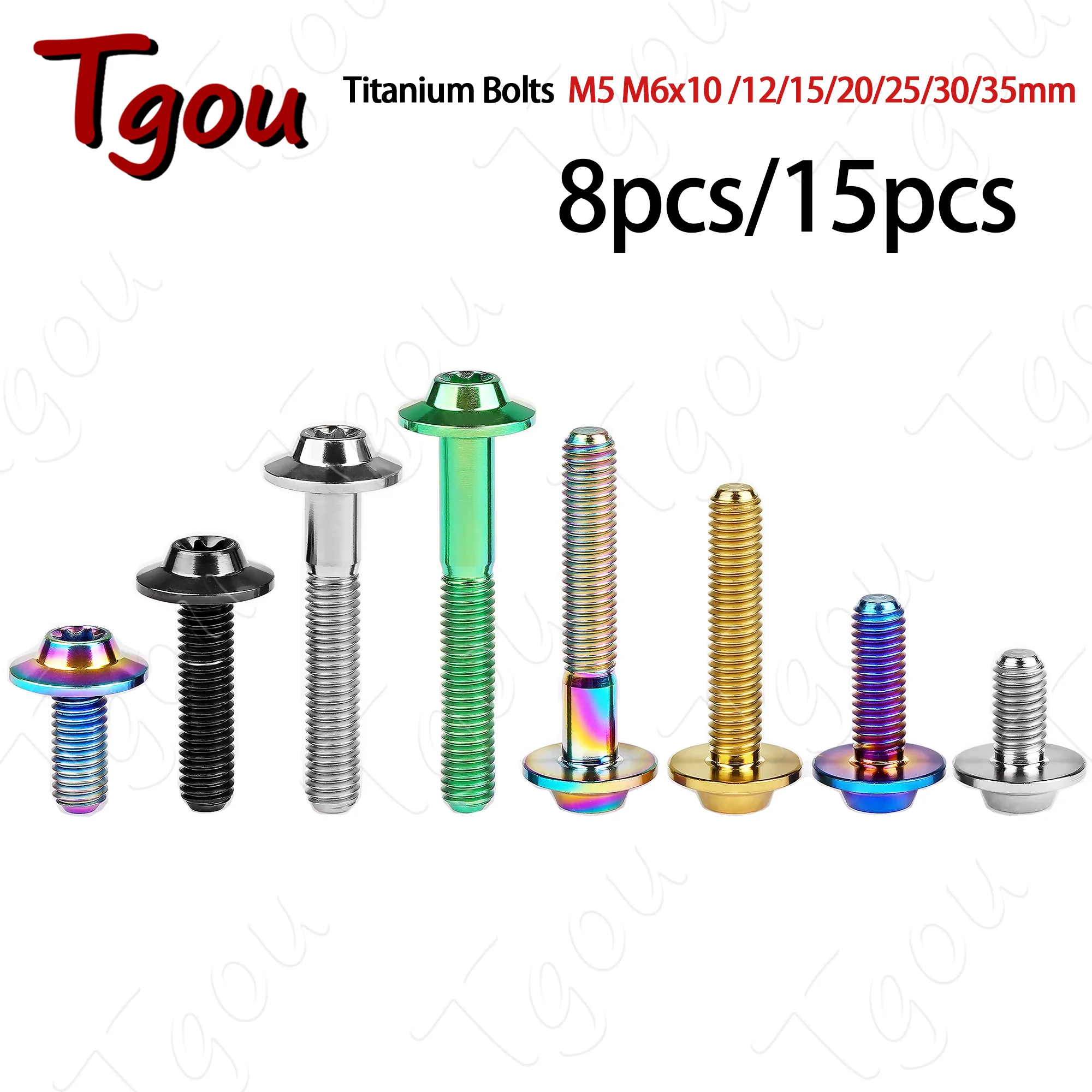 Титановые болты Tgou M5 M6x10/12/15/20/25/30/35 мм с головкой-бабочкой для дисковых тормозов мотоцикла, винт с внутренней резьбой 8/15 шт.
Титановые болты Tgou M5 M6x10/12/15/20/25/30/35 мм с головкой-бабочкой для дисковых тормозов мотоцикла, винт с внутренней резьбой 8/15 шт.