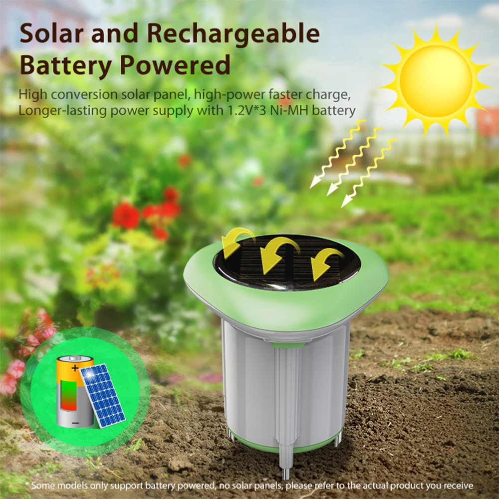 Solar Powered Smart WiFi Soil Moisture Tester App Display Wireless Soil Temperature Humidity Detector for Garden Greenhouse
Solar Powered Smart WiFi Soil Moisture Tester App Display Wireless Soil Temperature Humidity Detector for Garden Greenhouse