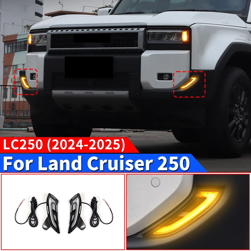For 2024-2025 Land Cruiser 1958 J250 Prado BX TX LC250 Front Bumper Daytime running light Exterior upgrade Accessories Day Light
For 2024-2025 Land Cruiser 1958 J250 Prado BX TX LC250 Front Bumper Daytime running light Exterior upgrade Accessories Day Light
