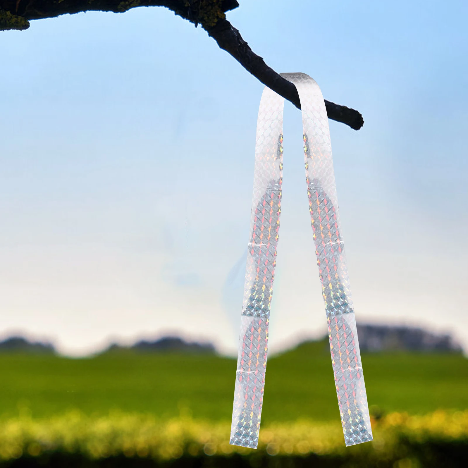 2.4cm 150m Reflective Bird Scaring Tape Ribbon for Anti Bird Belt Wind Twisting Flash Reusable Deterrent Garden
2.4cm 150m Reflective Bird Scaring Tape Ribbon for Anti Bird Belt Wind Twisting Flash Reusable Deterrent Garden