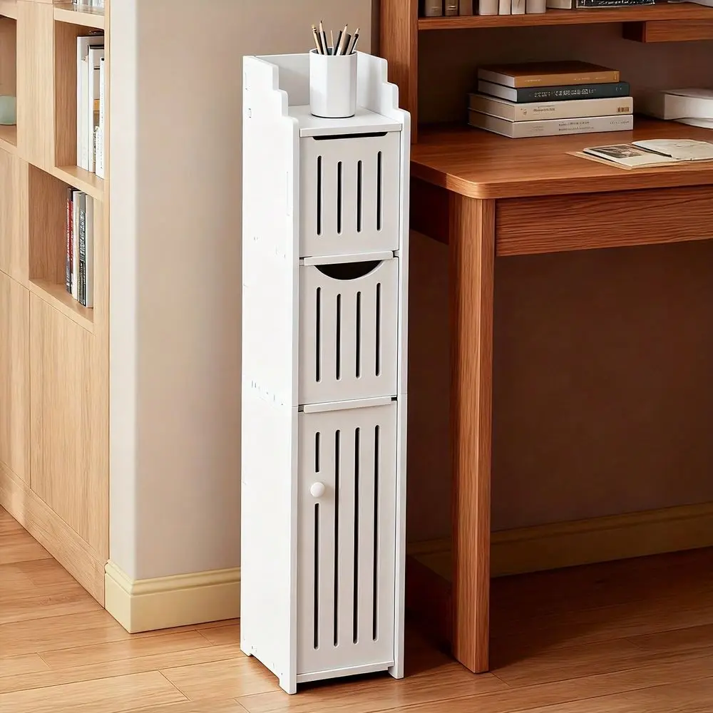 1Pc PVC Narrow Toilet Paper OrganizerNarrow Toilet Paper HolderBathroom Storage CabinetFor Tight Space Living Room, Durable
1Pc PVC Narrow Toilet Paper OrganizerNarrow Toilet Paper HolderBathroom Storage CabinetFor Tight Space Living Room, Durable