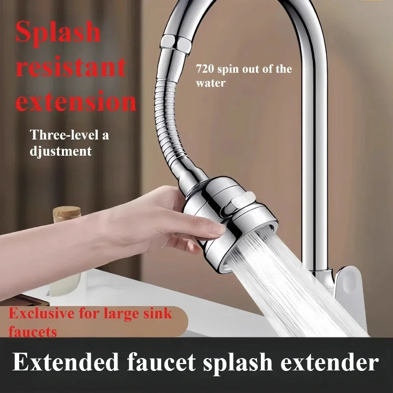 360° Rotatable Faucet Extender, 2-Mode Spray Nozzle for Kitchen Bathroom Sink, Water Saving Bubbler, Universal Fit Anti-Splash
360° Rotatable Faucet Extender, 2-Mode Spray Nozzle for Kitchen Bathroom Sink, Water Saving Bubbler, Universal Fit Anti-Splash