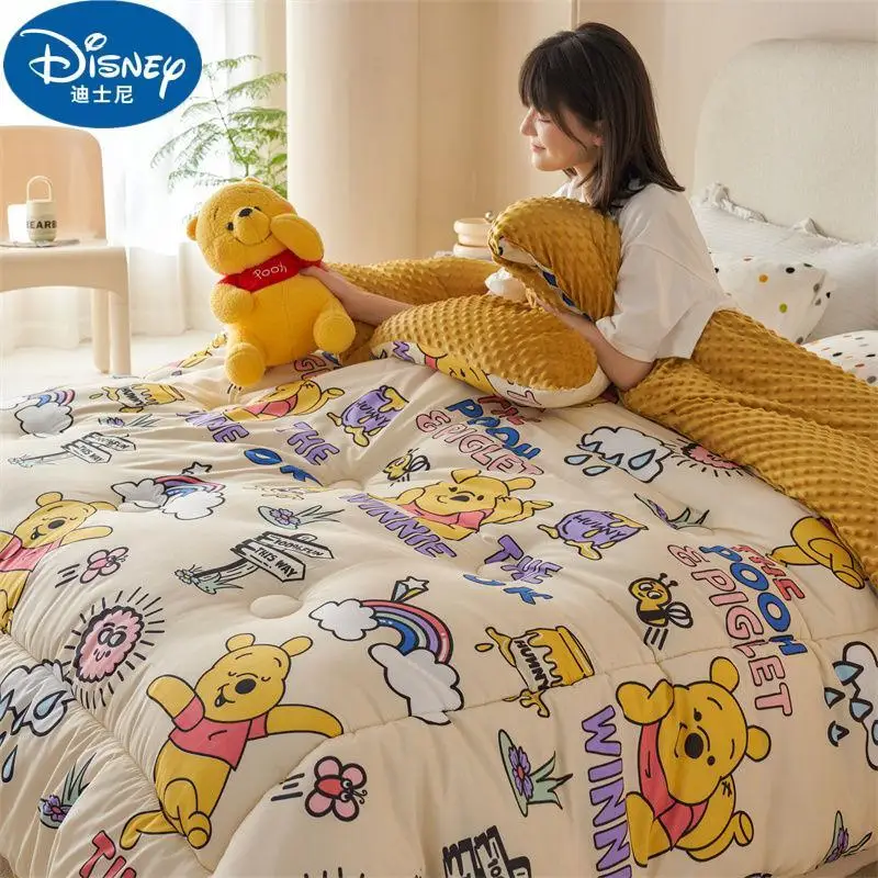 Плюшевое стеганое одеяло Disney, милый Дональд Пух Микки Мауса, детское зимнее утепленное одеяло, одиночный подарок для детей, стеганое постельное белье
Плюшевое стеганое одеяло Disney, милый Дональд Пух Микки Мауса, детское зимнее утепленное одеяло, одиночный подарок для детей, стеганое постельное белье