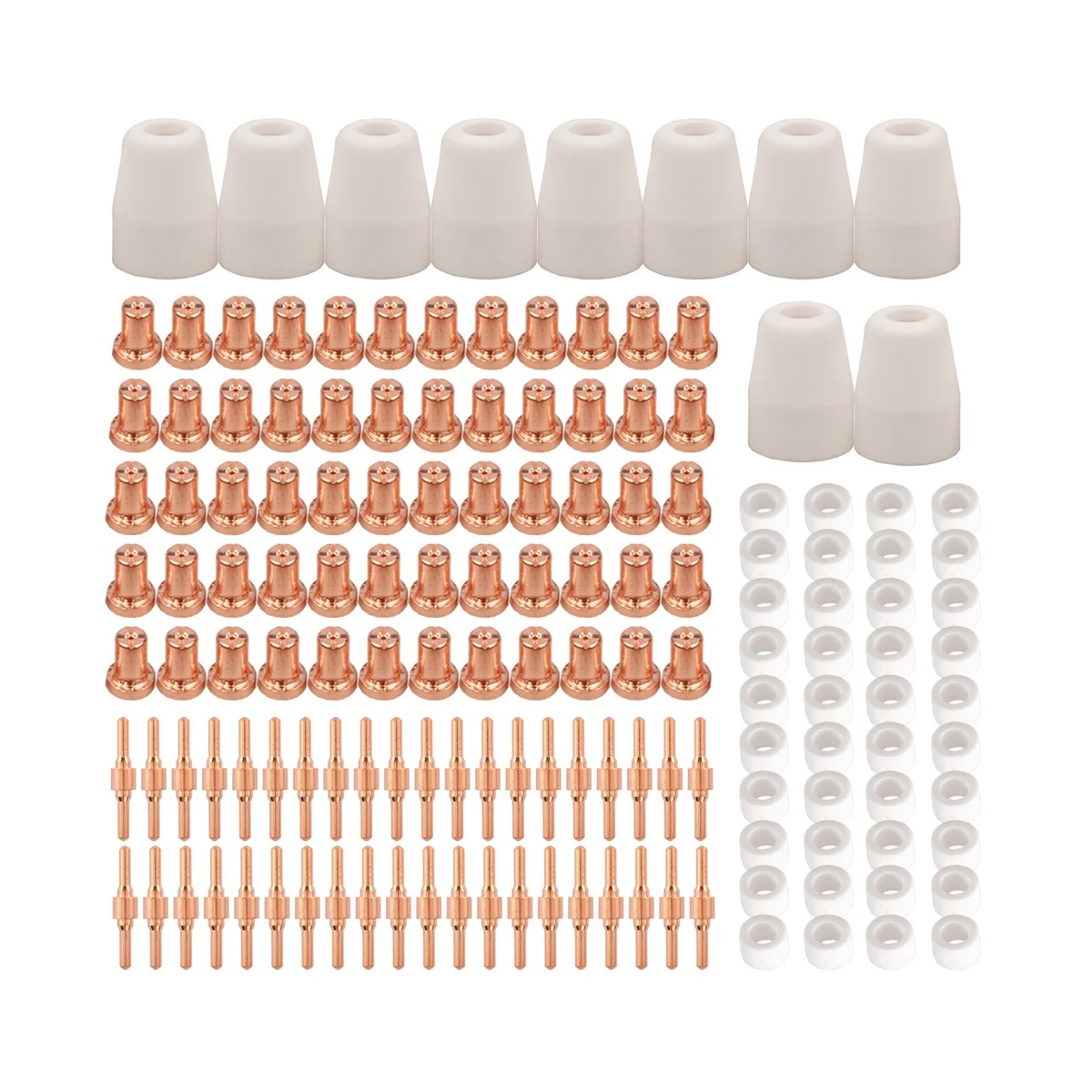 150Pcs PT31 LG40 Plasma Cutter Electrode Tips Cup Extended Consumables Kit for PT-31 CUT40 CUT50 HYC50D PLC50D HYC410
150Pcs PT31 LG40 Plasma Cutter Electrode Tips Cup Extended Consumables Kit for PT-31 CUT40 CUT50 HYC50D PLC50D HYC410