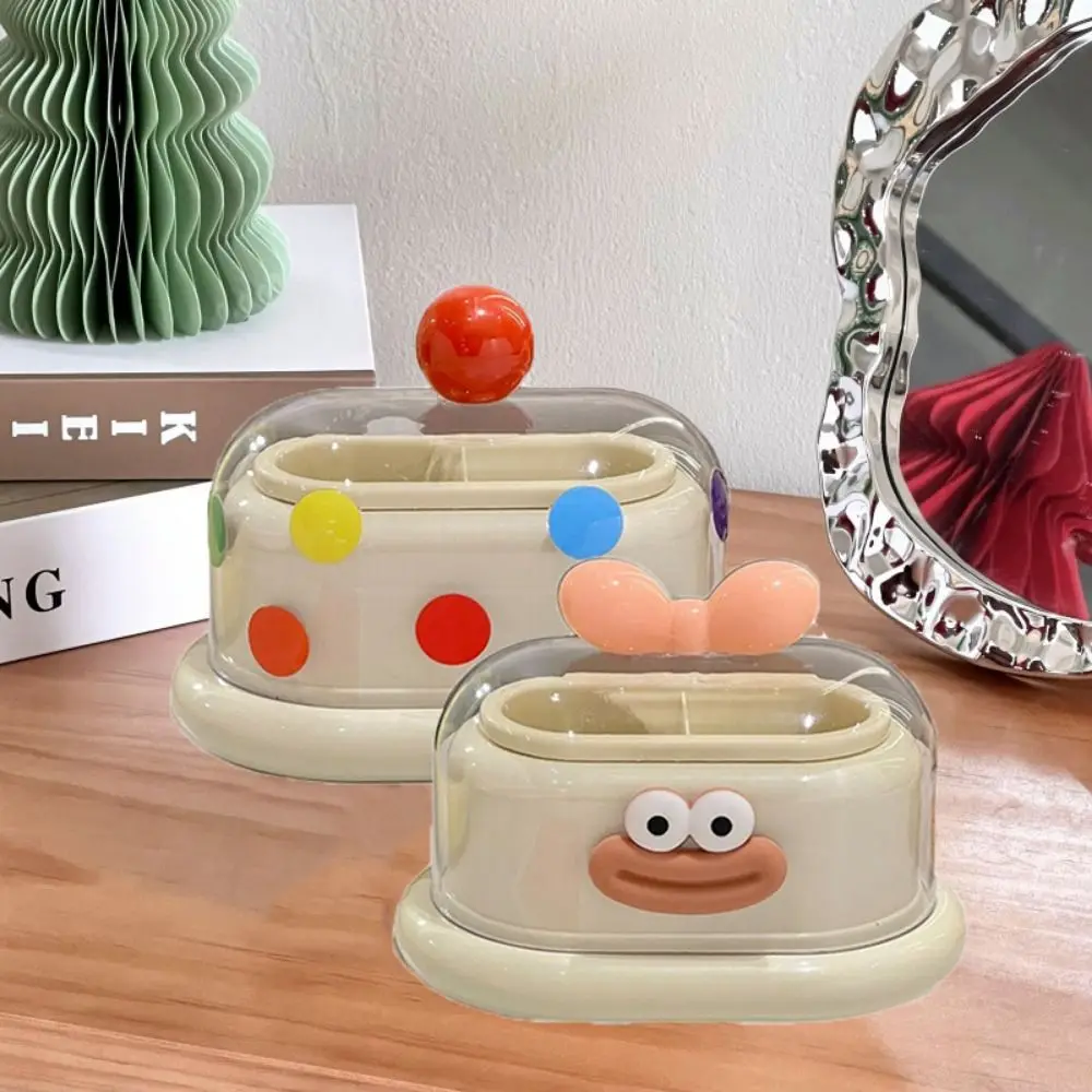 Creative Plastic Dopamine Toothpick Box Double Grid Dustproof Toothpick Storage Box Cute Decorative Cotton Swab Tube for Home
Creative Plastic Dopamine Toothpick Box Double Grid Dustproof Toothpick Storage Box Cute Decorative Cotton Swab Tube for Home