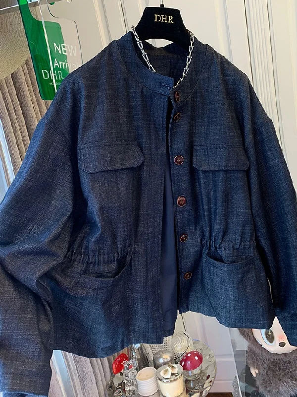 plus Size Women's Denim Jacket 300 Pounds Hong Kong Style Old Money Feel Spring Autumn Design Sense Retro Jacket Top
plus Size Women's Denim Jacket 300 Pounds Hong Kong Style Old Money Feel Spring Autumn Design Sense Retro Jacket Top