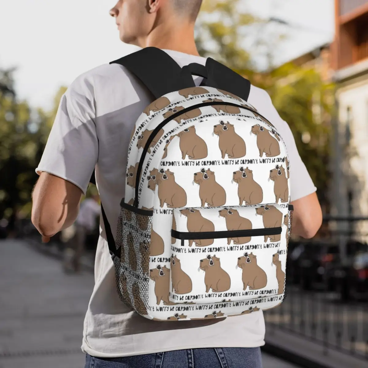 Don't Worry Be Capy Awesome Capybara Backpack Daypack Large Capacity Children BookBag School Bag Shoulder Bags for Men Women
Don't Worry Be Capy Awesome Capybara Backpack Daypack Large Capacity Children BookBag School Bag Shoulder Bags for Men Women