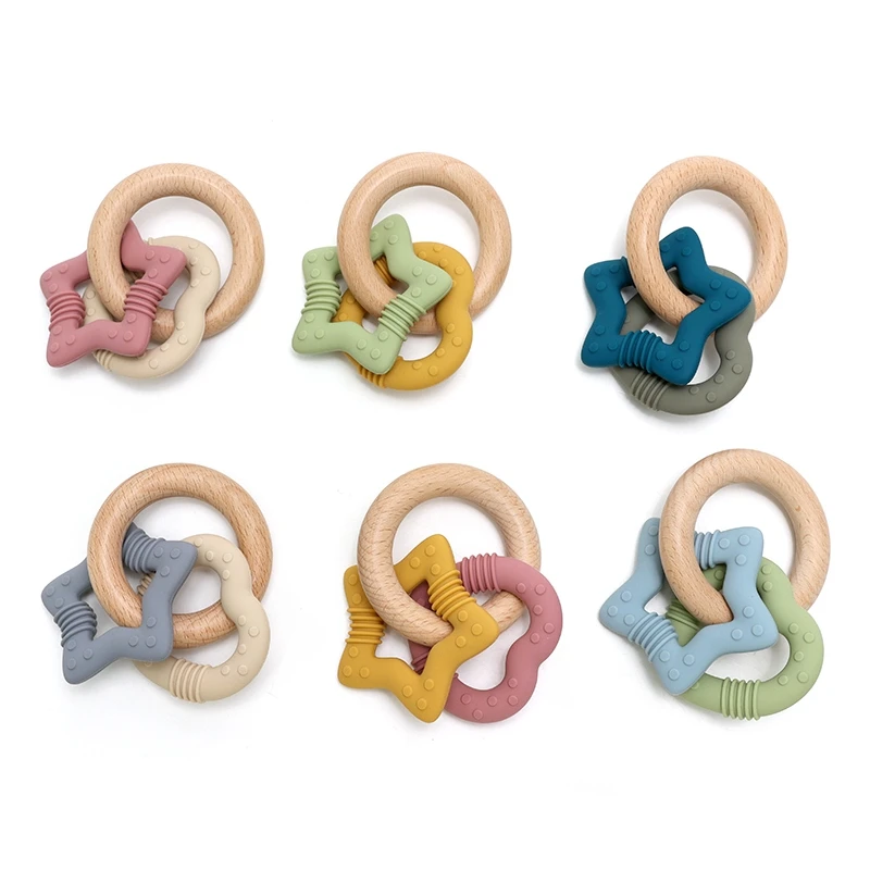 1pc Baby Teether Silicone Bracelet BPA Free Cute Animal Silicone Pendant Wooden Teether Ring Rattle for Baby Accessories Toys
1pc Baby Teether Silicone Bracelet BPA Free Cute Animal Silicone Pendant Wooden Teether Ring Rattle for Baby Accessories Toys