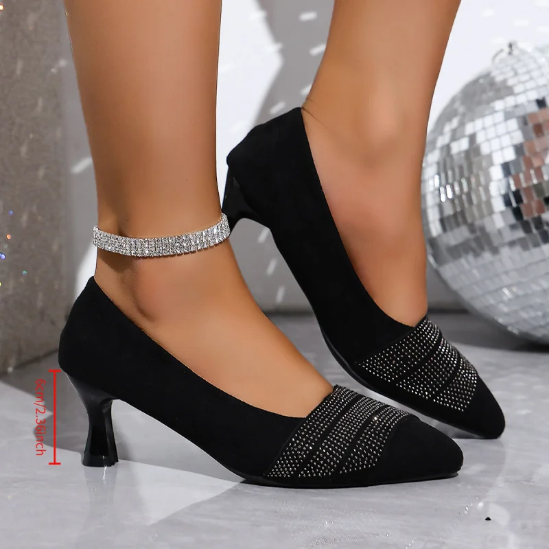 Women's Spring Suede Sequin Pumps | Stylish & Sexy Pointed Toe Stilettos with Soft Sole | Perfect for Dresses
Women's Spring Suede Sequin Pumps | Stylish & Sexy Pointed Toe Stilettos with Soft Sole | Perfect for Dresses