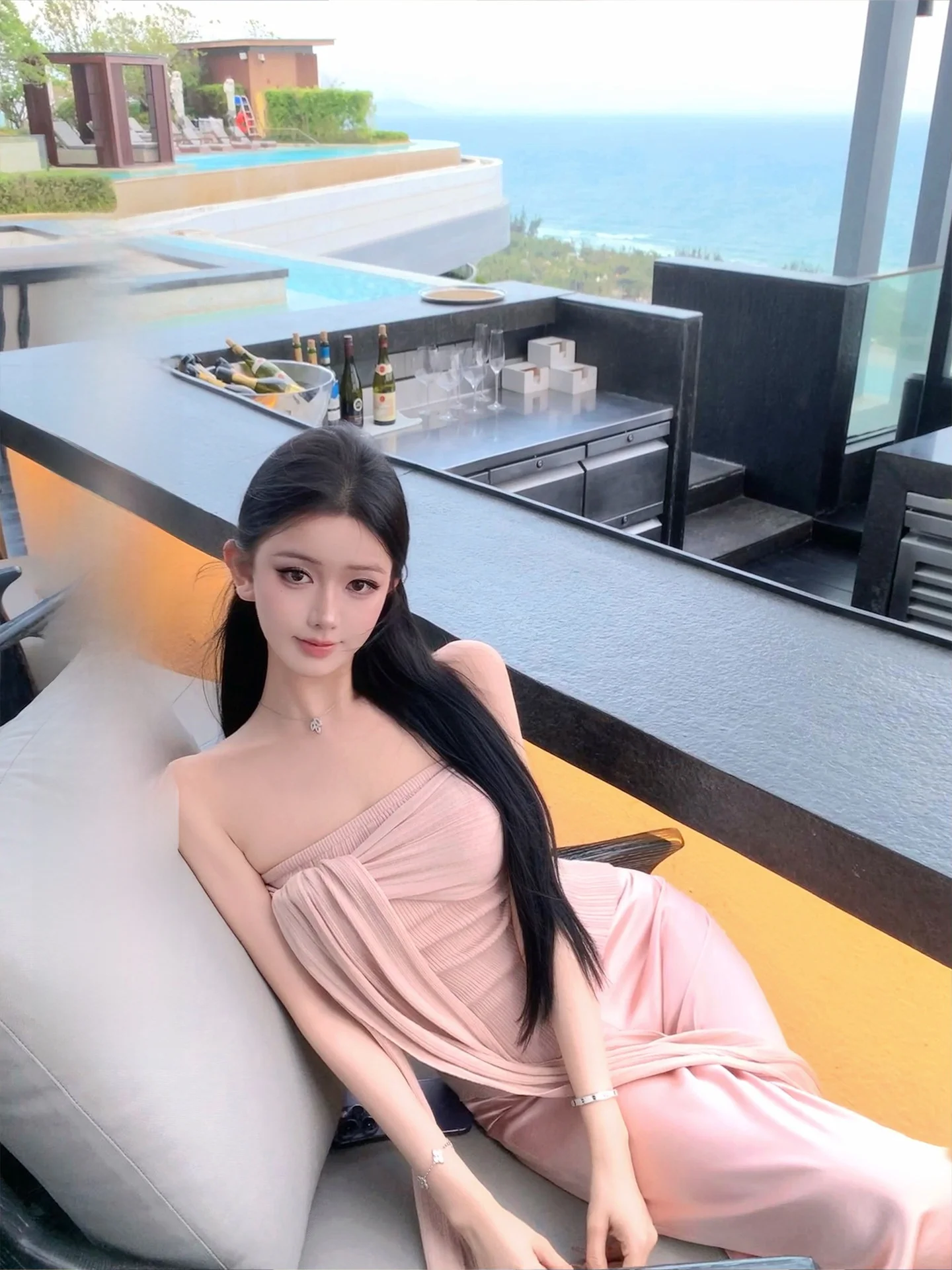 Romantic One-oulder Crossed Strap Bustier Slim Design Hanging Ne Waist-Cinching Top JAYKY YANG Print Straight Cut Commute...
Romantic One-oulder Crossed Strap Bustier Slim Design Hanging Ne Waist-Cinching Top JAYKY YANG Print Straight Cut Commute...